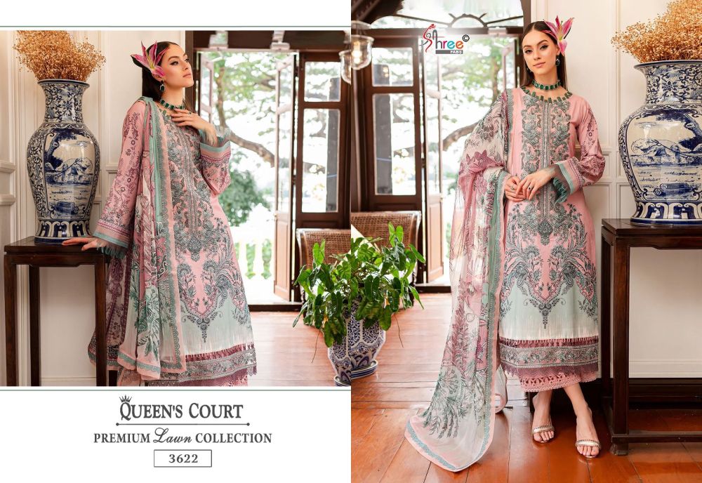 SHREE FABS QUEENS COURT PREMIUM LAWN COLLECTION Chiffon Dupatta