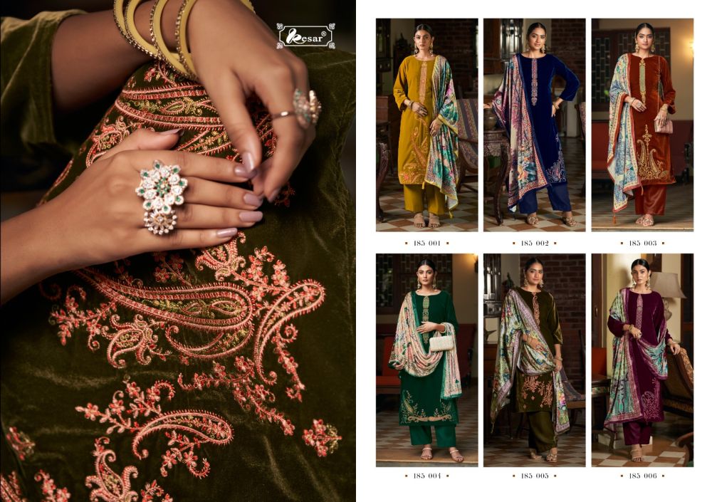 Kesar Meenakari Velvet