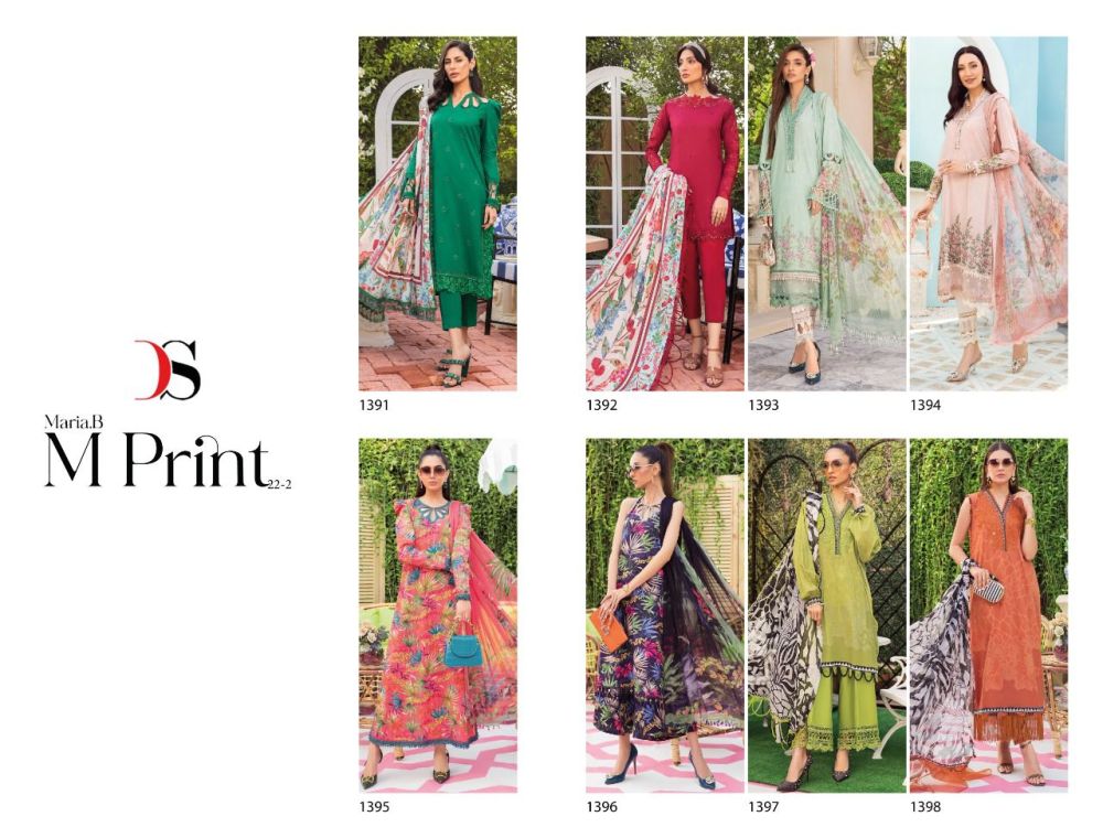 Deepsy Maria B Mprint 22 Vol 2 Cotton Dupatta with Open Image