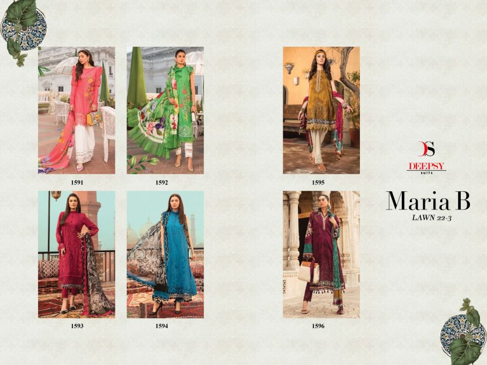 Deepsy Maria B Lawn 22 Vol 3 Cotton Dupatta