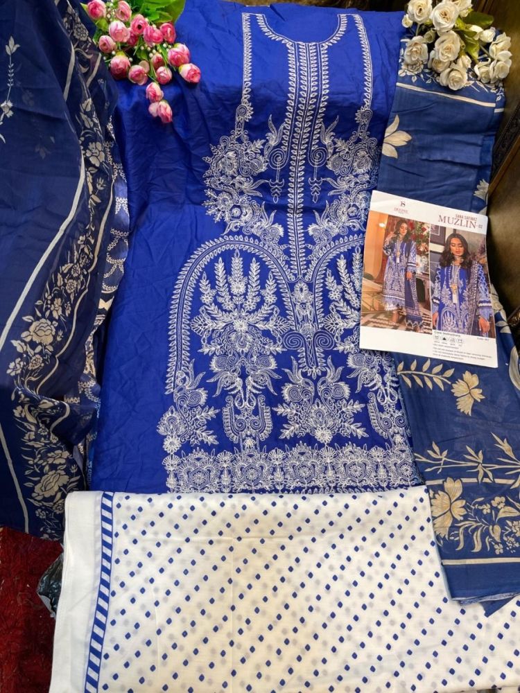 Deepsy Sana Safinaz Muzlin Vol 2 Cotton Dupatta with Open Image