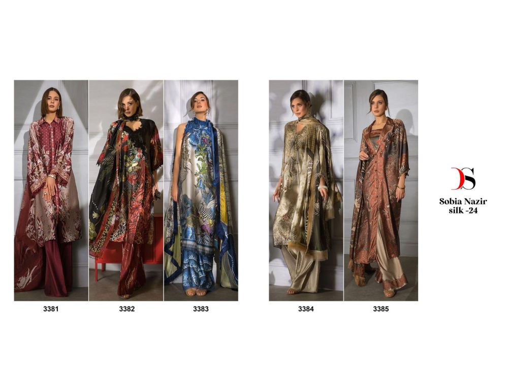 DEEPSY SUITS Sobia Nazir Silk 24 with open images