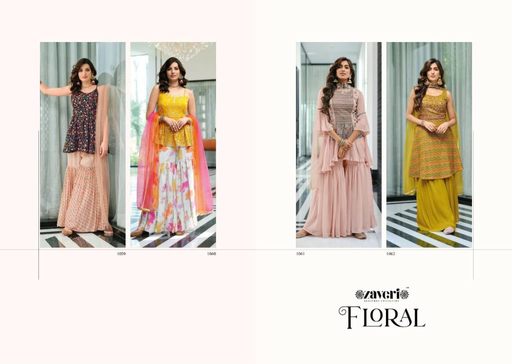 Zaveri Floral Stitched