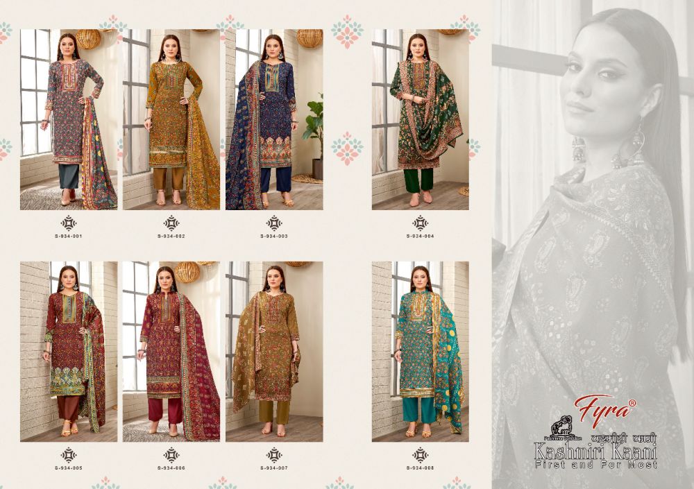 Fyra KASHMIRI KAANI Pashmina 