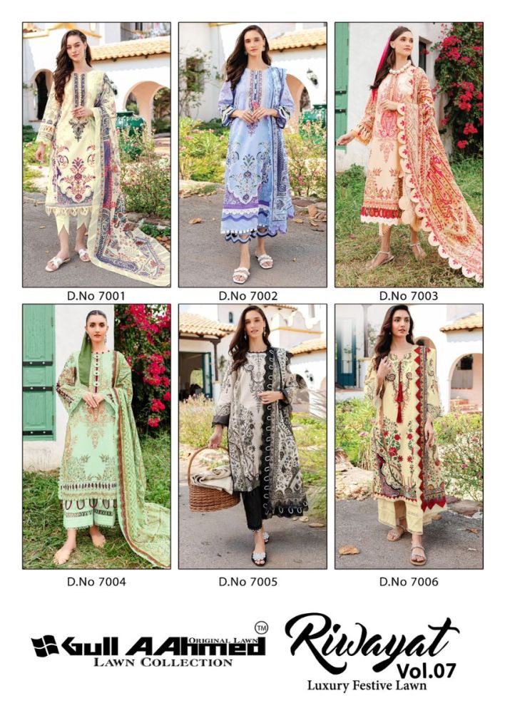Gul Ahmed Riwayat vol 7 with open images