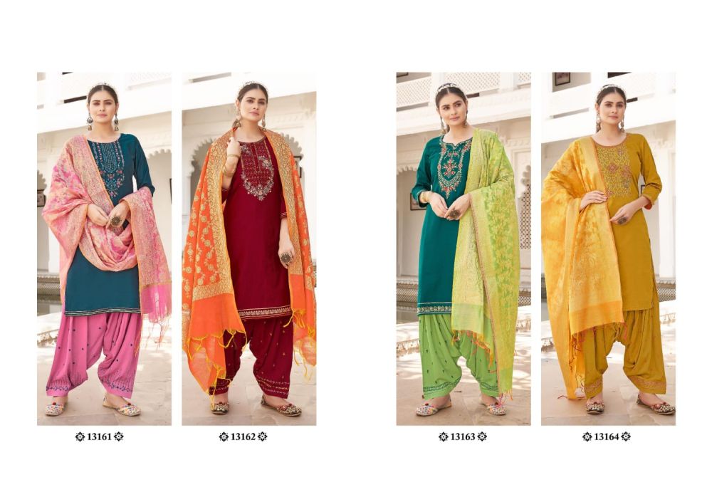 Kalaroop Sunheri Patiala Vol 5 Stitched