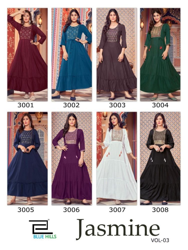 Blue Hills Jasmine Vol 3 Stitched
