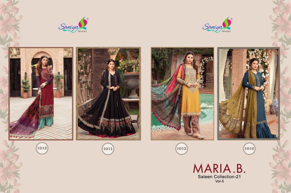 Saniya Maria B Sateen Vol 5