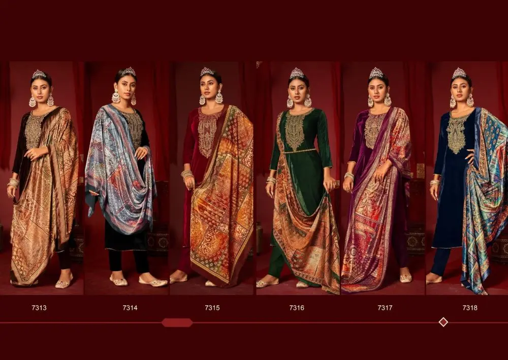 LEVISHA MEHREEN VELVET COLLECTION