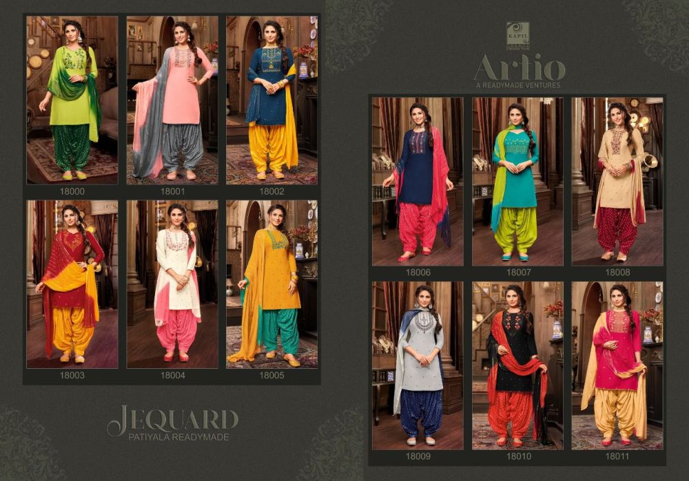 Kapil Jacquard Patiyala Stitched