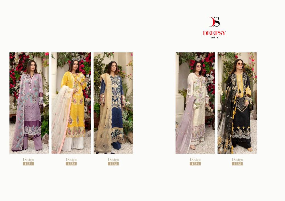 Deepsy Adan Libas Cotton Embroidered Collection with Open Images