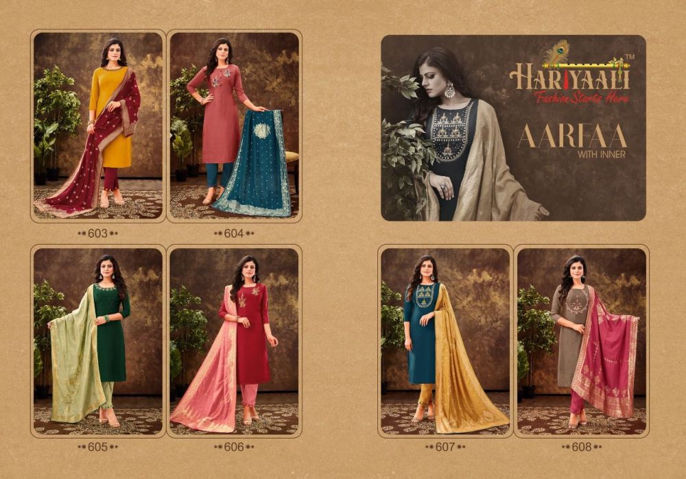 Hariyaali Aarfaa Stitched