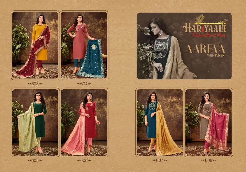 Hariyaali Aarfaa Stitched