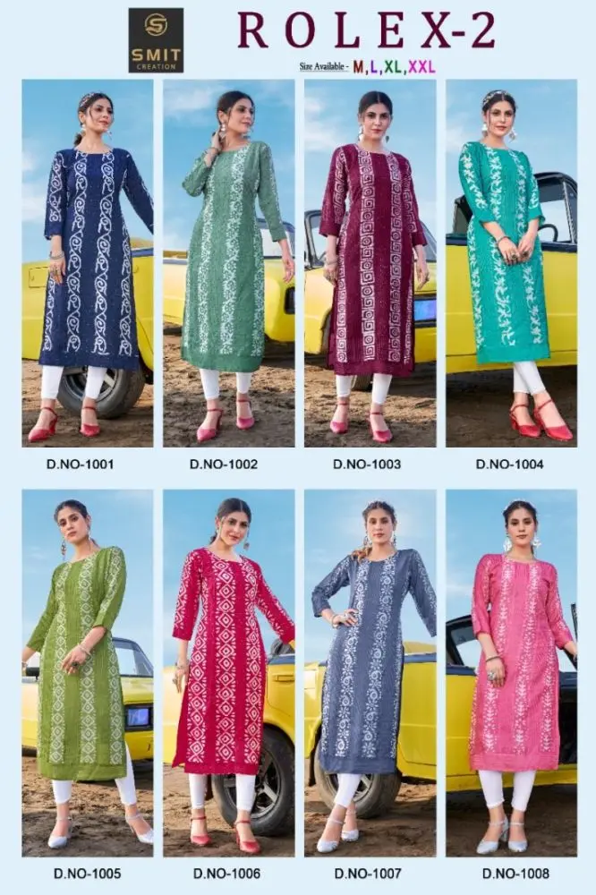 ROLEX VOL 2 batik Stitched kurti