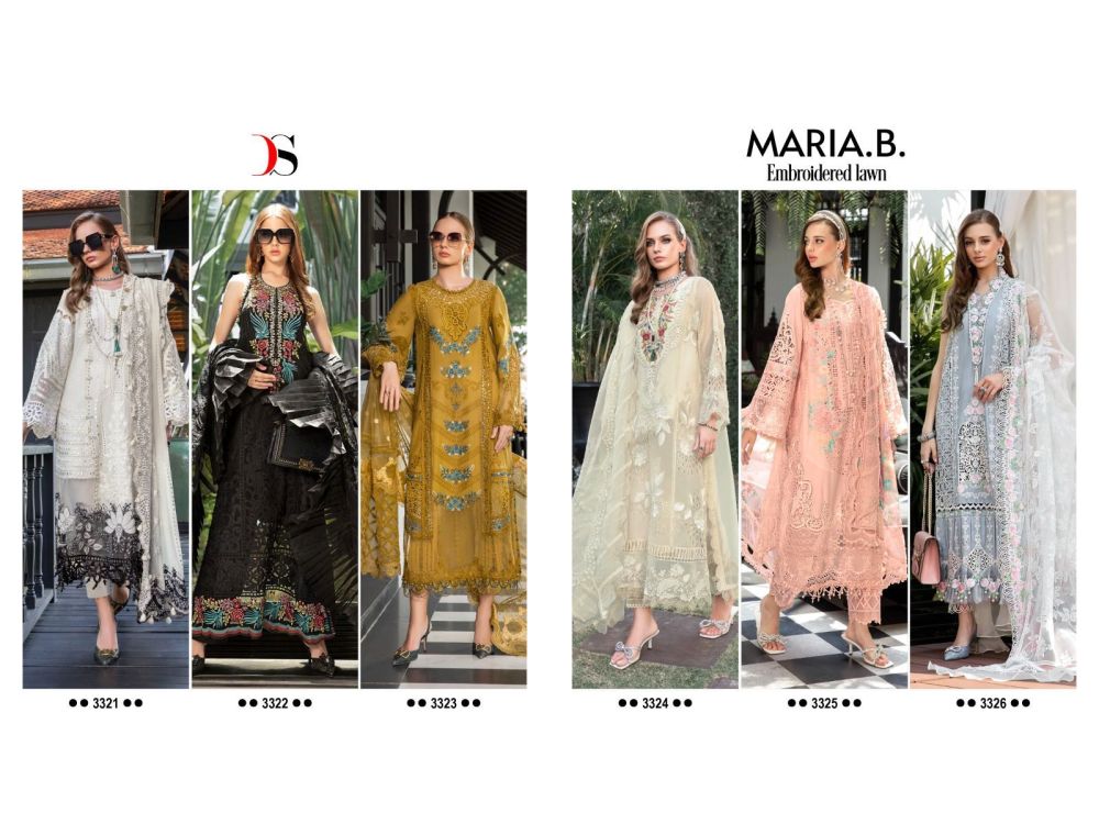 DEEPSY SUITS MARIA b embroidered Lawn with open images-XL