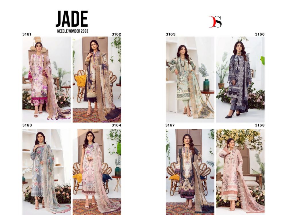 DEEPSY SUITS Jade Needle Wonder Chiffon Dupatta