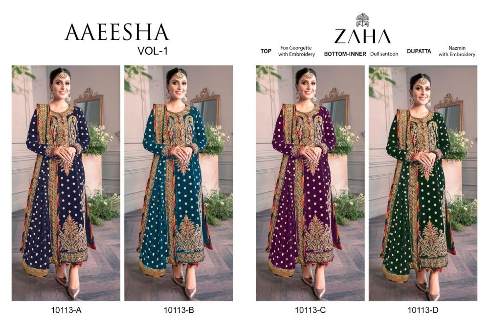 ZAHA AAEESHA 10113 HITS COLORS