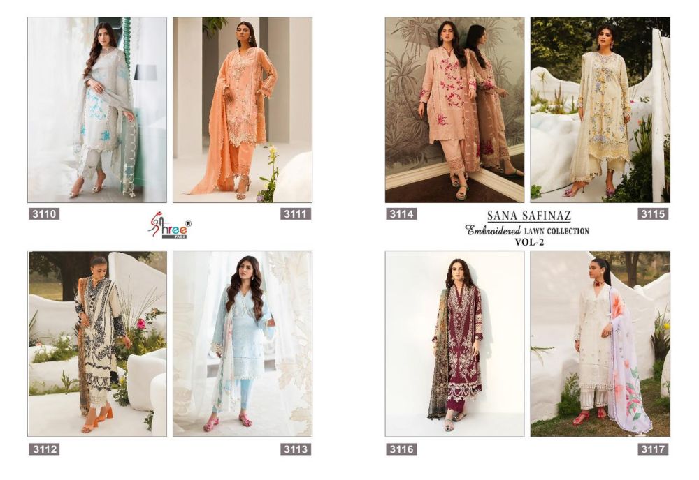 SHREE FABS SANA SAFINAZ EMBROIDERED DUPATTA COLLECTION vol 2 with open images