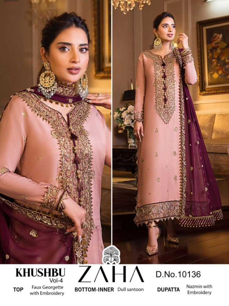 ZAHA KHUSHBU 4 Wholesale Salwar Kameez & Pakistani Suits ZAHA KHUSHBU 4 Wholesale Salwar Kameez & Pakistani Suits