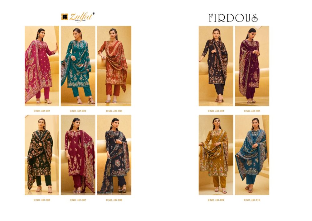 Zulfat Designer Suits FIRDOUS premium woollen collection