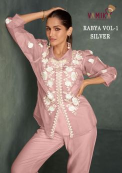 Vamika Rabya Silver co ord sets wholesale