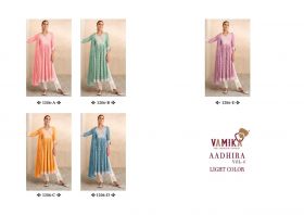 VAMIKA AADHIRA Vol 4 Light Color Stitched 