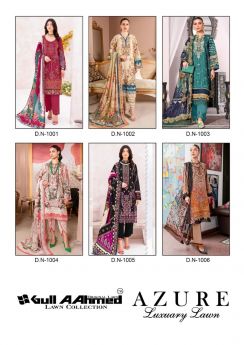 GUL AHMED AZURE lawn collection with open images