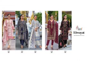 SHREE FABS RIWAYAT PREMIUM EMBRODERED LAWN COLLECTION Cotton Dupatta