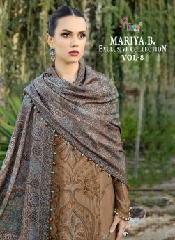 Shree Fabs Maria b Exclusive collection vol 8 Chiffon Dupatta