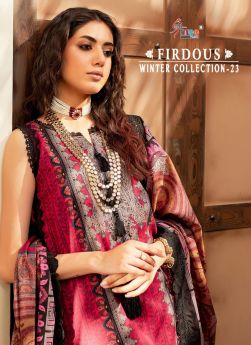 Shree fabs FIRDOUS WINTER COLLECTION 23 pashmina with open images