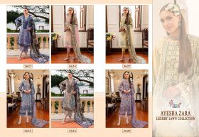 SHREE FABS AYESHA ZARA LUXURY LAWN COLLECTION Cotton Dupatta with open images