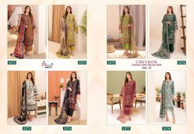 SHREE FABS CHEVRON LUXURY LAWN COLLECTION VOL 19 Cotton Dupatta with open images