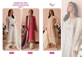 Shree fabs Mariya b lawn Festival Collection vol 7 with open images