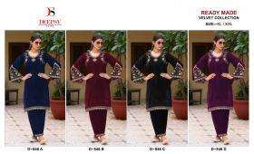 DEEPSY SUITS Readymade Velvet suits Dno 546 ABCD