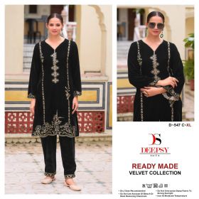 DEEPSY SUITS Readymade Velvet D 547 ABCD Co Ord Sets 