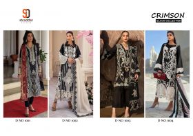 Sharaddha Designer Crimson Black Collection with open images