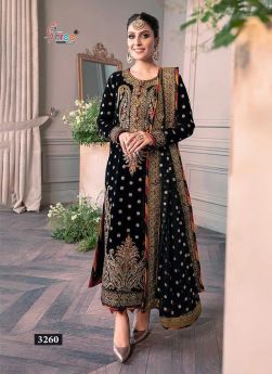 Shree fabs MARIA B EMBROIDERED VELVET COLLECTION 23 vol 2 with open images