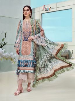 Shree Fabs Jade Bliss Lawn Collection Cotton Dupatta with Open Images