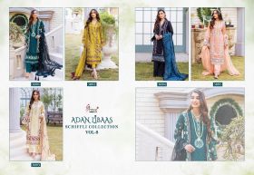 Shree fabs ADAN LIBAAS SCHIFFLI COLLECTION VOL 8 with open images