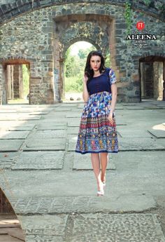 Aleena Georgette Satin Readymade Tops with Open Images