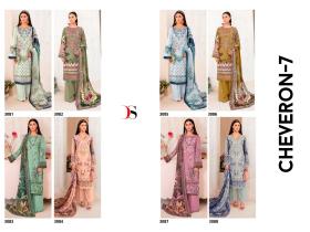 DEEPSY SUITS Cheveron lawn 7 Cotton Dupatta