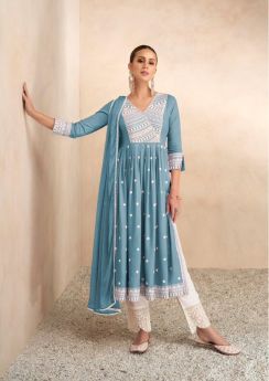 VAMIKA AADHIRA Vol 4 Light Color Stitched 