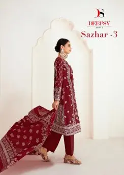 DEEPSY SUITS Shazar vol 3 Chiffon Dupatta