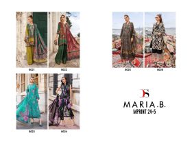 DEEPSY SUITS maria b m prints 24 vol 5 chiffon dupatta with open images