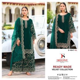 DEEPSY SUITS Velvet Readymade D 604 EFGH 