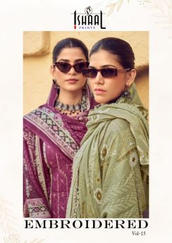ISHAAL Embroidered lawn vol 15