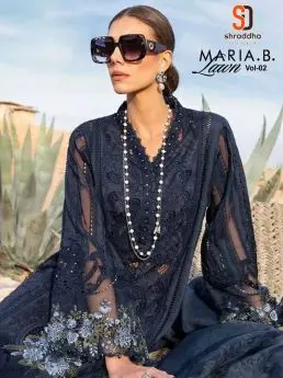 SHRADDHA DESIGNER MARIA.B.LAWN Vol 2 with open images