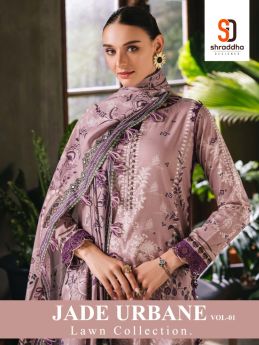 SHRADDHA DESIGNER JADE URBANE vol 1 chiffon dupatta with open images