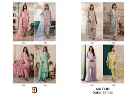 SHRADDHA DESIGNER MUZLIN SANA SAFINAZ cotton dupatta with open images
