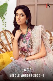 DEEPSY SUITS JADE NEEDLE WONDER 25 3 CHIFFON DUPATTA